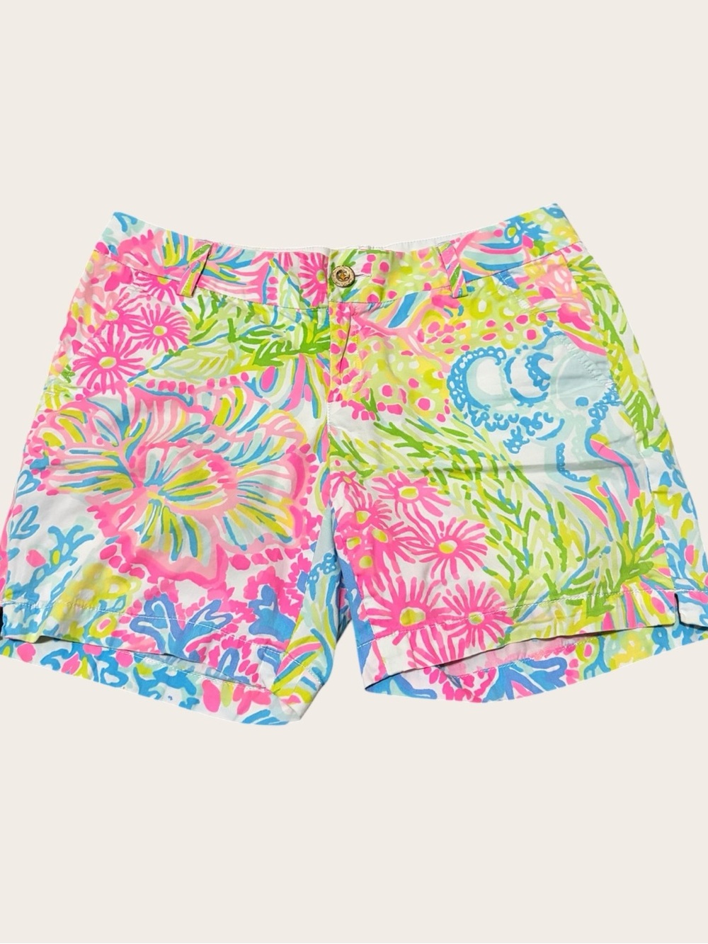 Lilly Pulitzer The Jayne Short Women’s 4 Multicolor Floral Tropical Shorts
